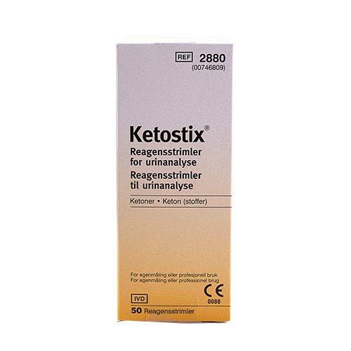 Ketostix 50 Stk - Mål Ketonstoffer i Urin