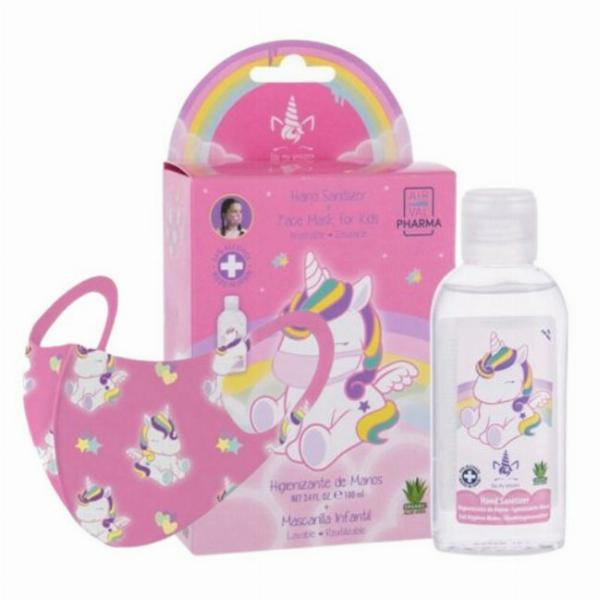 Børns Eau My Unicorn Hygiejnesæt med Ansigtsmaske og Håndsprit