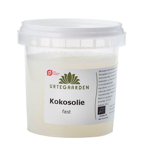 Urtegaarden Fast Kokosolie 100g - Beskytter og Fugter