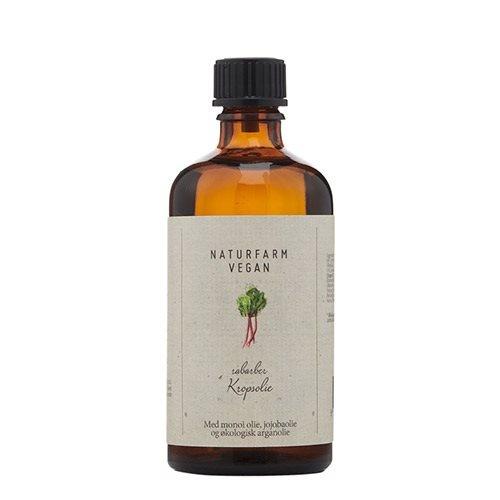 Naturfarm Vegansk Kropsolie med Rabarber 100 Ml - Naturlig Skønhed