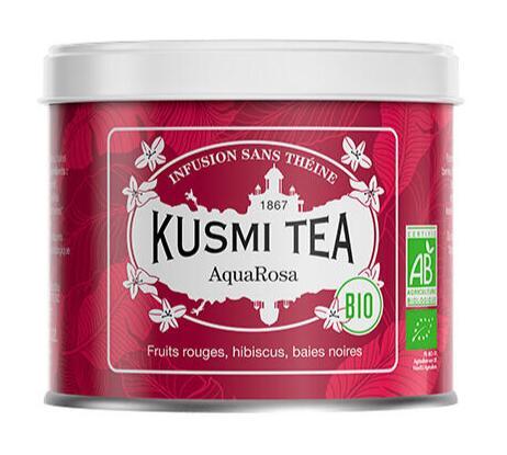 Kusmi Aqua Rosa Øko Te 100g - Frisk Blanding med Hibiscus