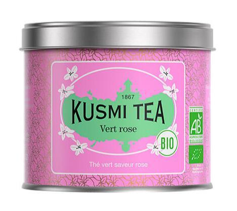 Kusmi Green Rose Øko Te 100g - Skønhed i hver kop