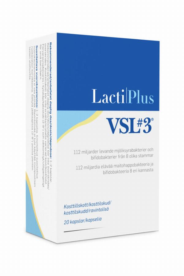 Lactiplus Vsl3 Probiotiske Kapsler - 20 stk.