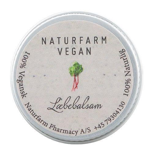 Naturfarm Vegan Læbebalsam med Rabarber - 10 Ml