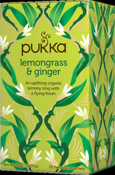 Pukka Citrongræs & Ingefær Te - 20 Breve