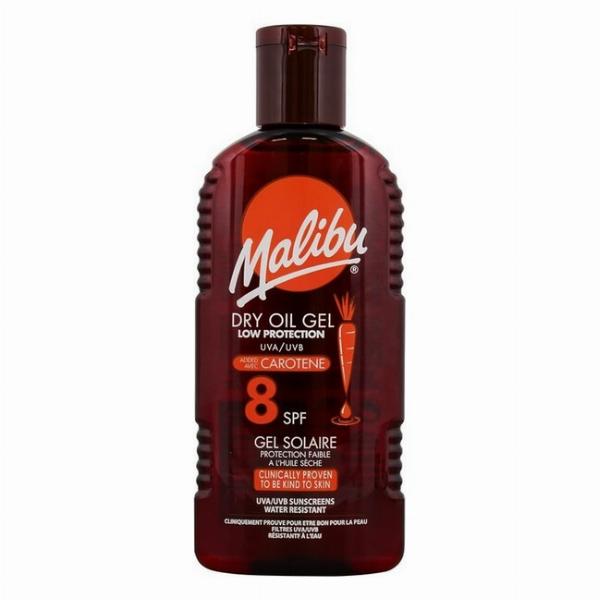 Malibu Sun Tør Oliegel Carotene SPF 8 - 200 ml