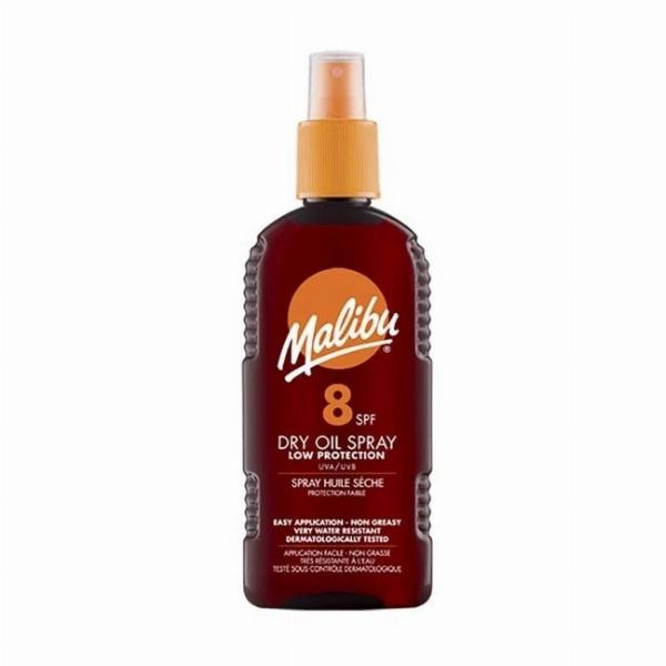 Malibu Sun Tør Oliespray SPF 8 - 200 ml Solbeskyttelse