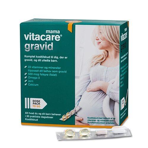 Vitacare Mama Gravid 30 Dagsdoser - Alt-i-ét kosttilskud