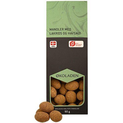 Økologiske Mandler med Lakrids og Havsalt - 90g