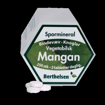 Berthelsen Mangan 250 Tab - Sundhedstilskud til knogler