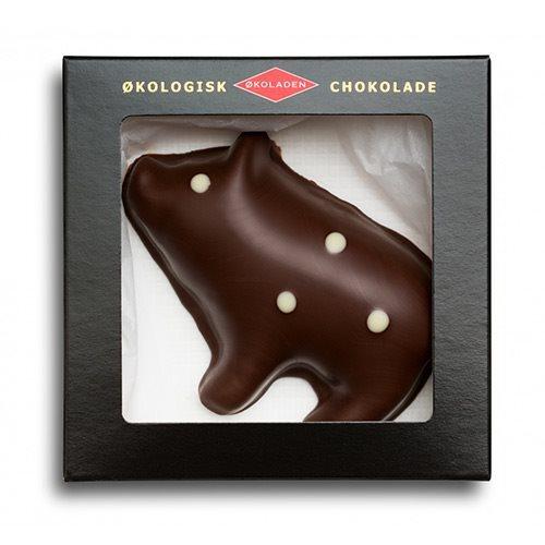 Økologisk Marcipangris med Mørk Chokolade - 45g