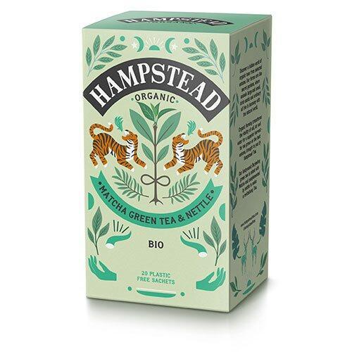 Hampstead Økologisk Matcha Grøn Te med Brændenælde 20br