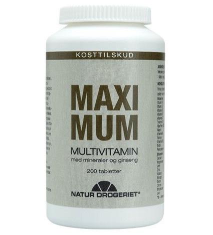 Maximum Extra 200tab - Multivitamin med Ginseng tilbud!
