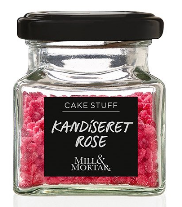 Kandiseret Rose fra Mill & Mortar - Juledekoration 40g