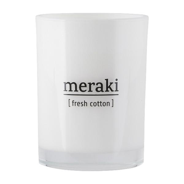 Meraki Duftlys - Fresh Cotton, 8 cm Dia, 10,5 cm H