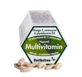 Berthelsen Veganske Multivitaminer 180 Tabletter