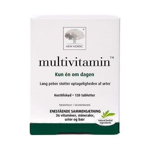 New Nordic Multivitamin 120 tabletter – Daglig sundhed!