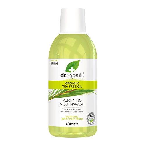Dr. Organic Tea Tree Mundskyl 500 ml - Frisk og Ren!