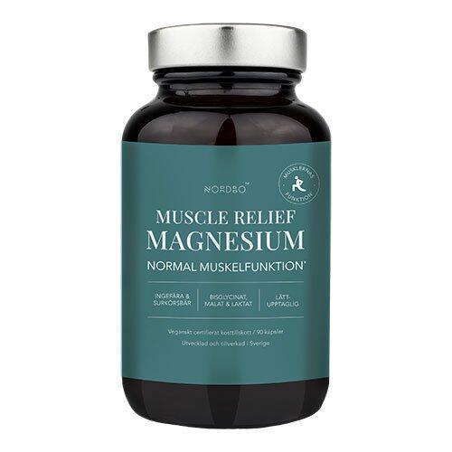 Nordbo Muscle Relief Magnesium - 90 kapsler til muskelaflastning