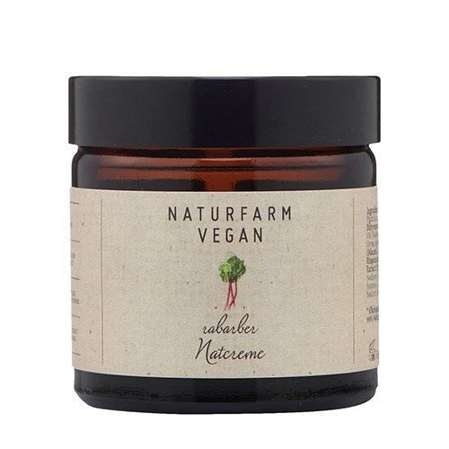 Naturfarm Vegan Natcreme med Rabarber 60 Ml - Uden Parfume