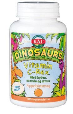 Dinosaurer Vit. C Rex Tyggetabletter til Børn - 100 stk.