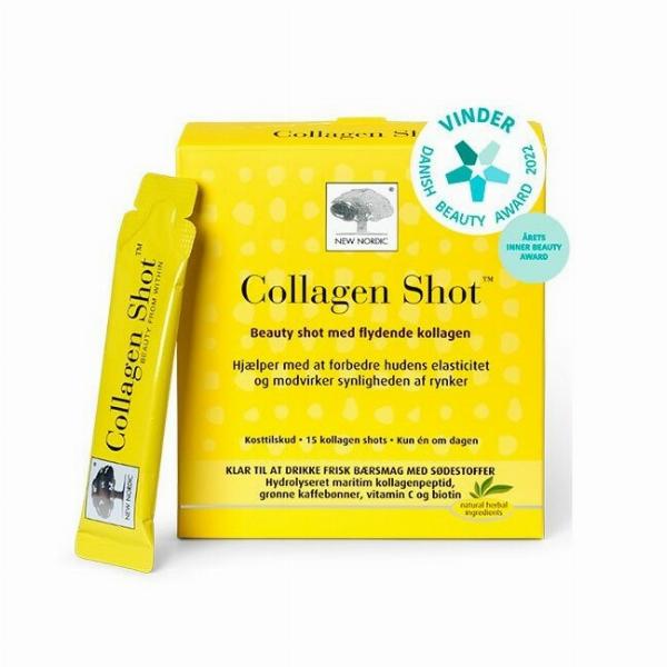 New Nordic Collagen Shot - 15 stk til skønhed og velvære