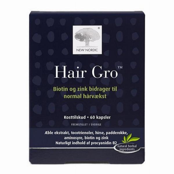 New Nordic Hair Gro - 60 Stk til Hårpleje