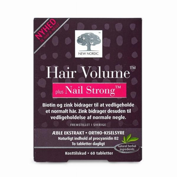 New Nordic Hår Volume Plus & Negle Stærk - 60 Tabletter