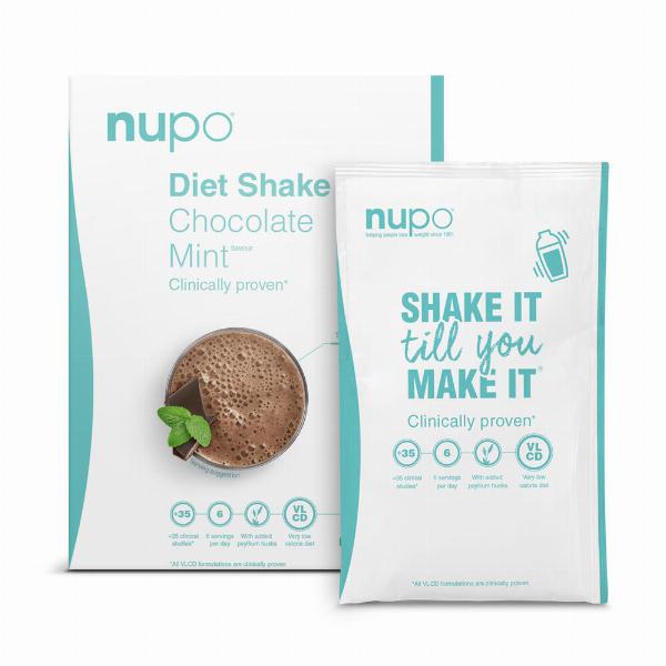 Nupo Diet Shake Mint - Vegansk Slankemiddel 10 Portioner