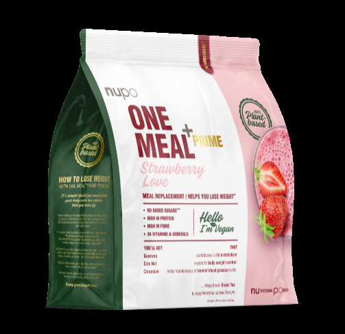 Nupo One Meal Prime - Jordbærlove til Vægttab
