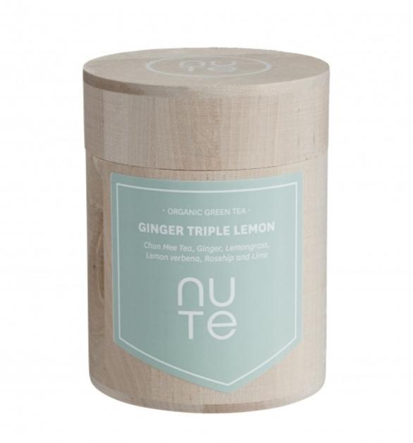 Nute Ginger Triple Lemon Te 100 G - Frisk Smag!