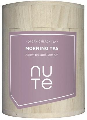 Nute Morning Tea - Økologisk Sort Te med Rabarber 100g