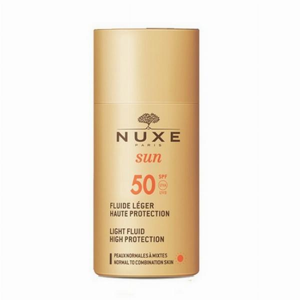 Nuxe Sun Light Fluid SPF 50 - Høj Beskyttelse 50 ml