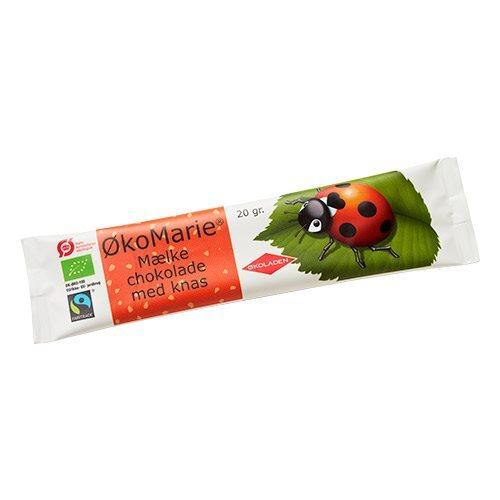 Økoladen ØkoMarie Mælkechokolade med Knas 20g