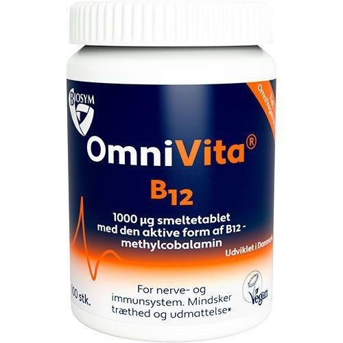 Biosym Omnivita B12 - 100 tabletter til optimal sundhed