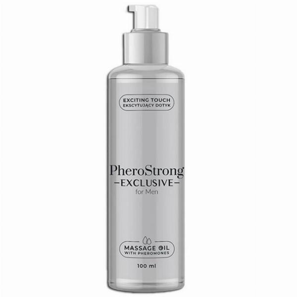 Pherostrong Massageolie med Feromoner til Mænd - 100 ml