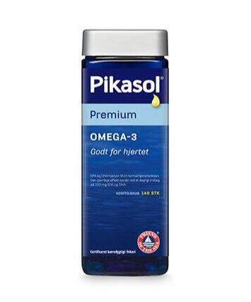Pikasol Premium Fiskeolie 140 kapsler – Sundhedstilbud!