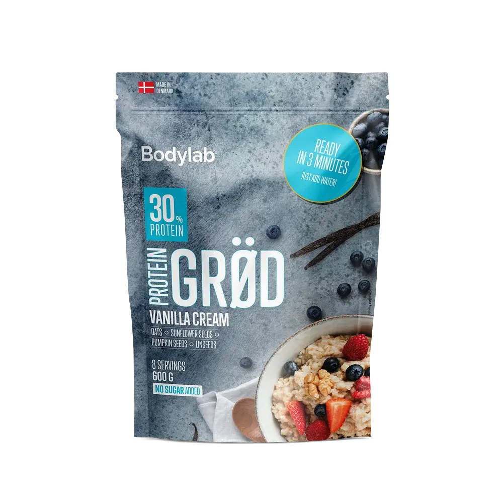 Bodylab Protein Grød Vaniljecreme 600g - Smagfuld Energi