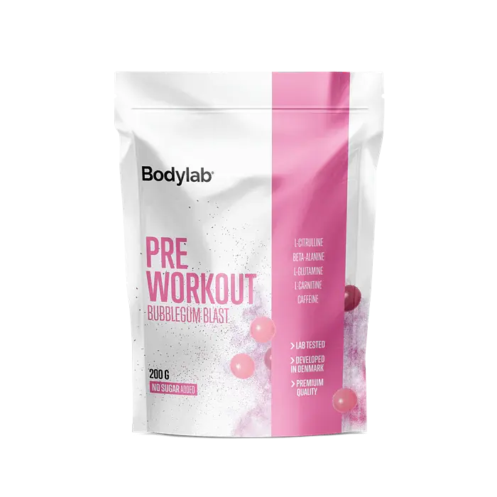 Bodylab Pre Workout - Bubblegum Blast 200g Energipulver