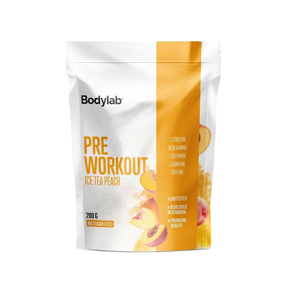 Bodylab Pre Workout Is Te Peach 200g - Energigivende!