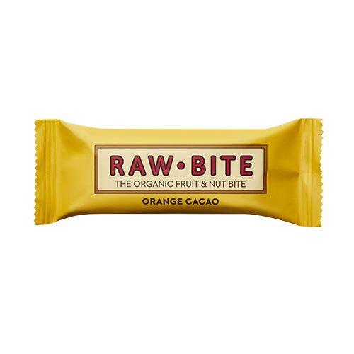 Rawbite Økologisk Appelsin Kakao Bar - 50g