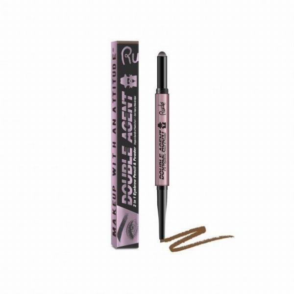 Rude Cosmetics 2-i-1 Øjenbrynspen og Pudder - Hazel