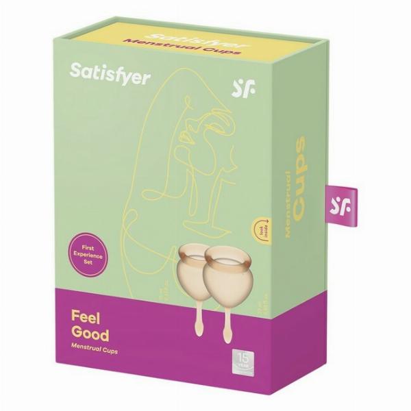 Satisfyer Feel Good Menstruationskop i Orange - Tilbud!