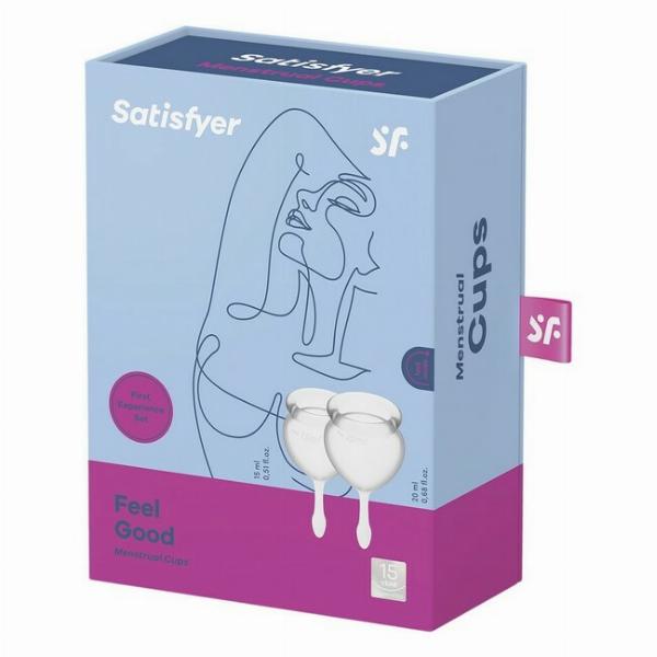 Satisfyer Feel Good Menstruationskop - Transparent Tilbud!