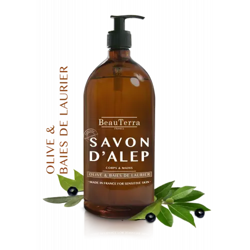 Beau Terra Aleppo Flydende Sæbe 500ml - Naturlig Pleje