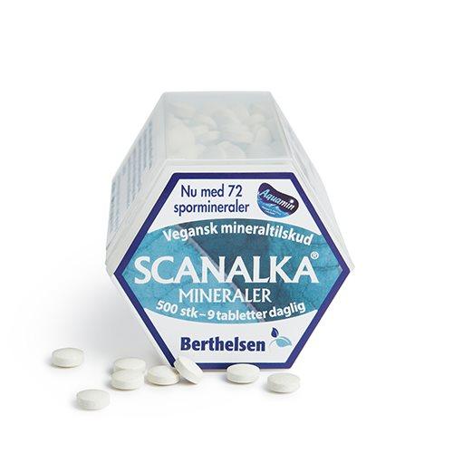 Berthelsen Scanalka Mineraler - 500 Tabl til Sundhed