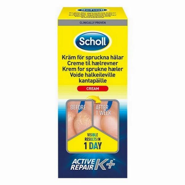 Scholl Creme til Hælrevner Active Repair K+ 120 ml - Tilbud!