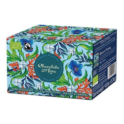 Mørk Chokolade med Karamel og Havsalt - 27 stk. Æske