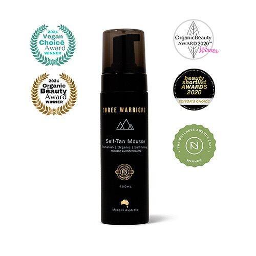 Three Warriors Selvbruner Mousse 150ml - Skønhedstilbud!