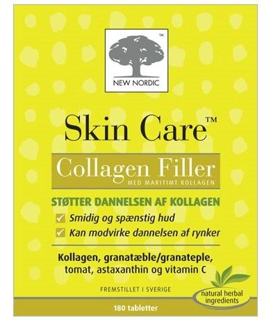 Hudpleje Collagen Filler 180tab - Styrk din hud indefra